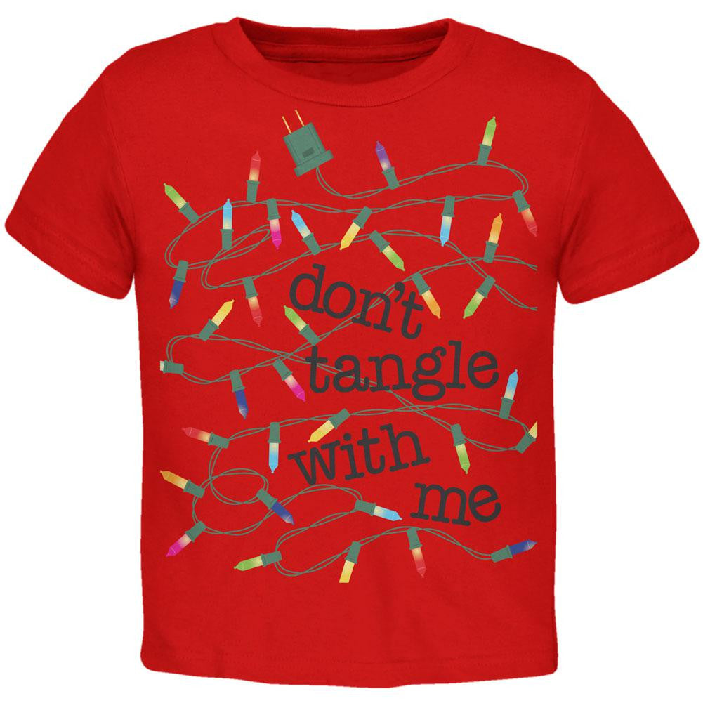 Christmas Dont Tangle With Me Red Toddler T-Shirt Toddler T-Shirts Old Glory 2T Red 