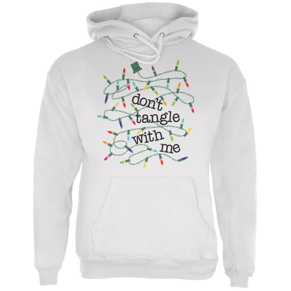 Christmas Dont Tangle With Me White Adult Hoodie Men's Hoodies Old Glory LG White 