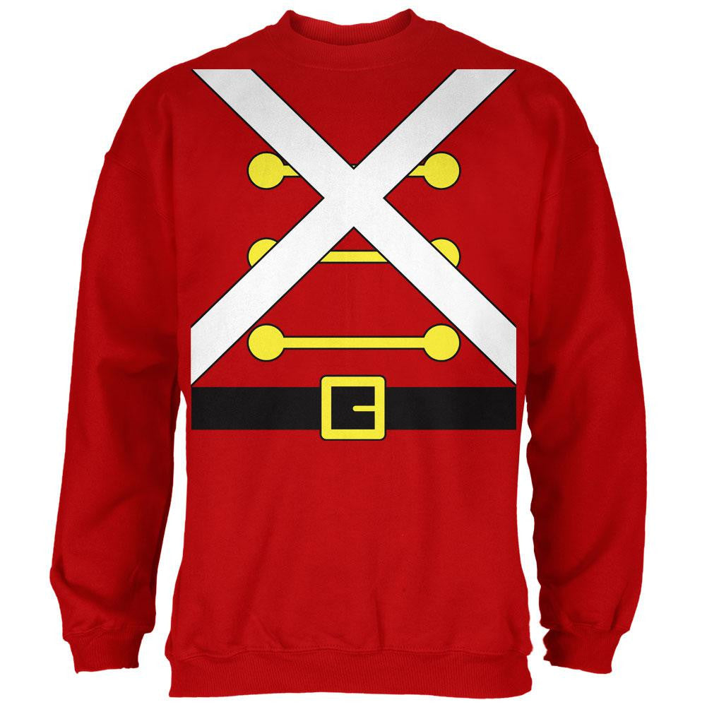 Christmas Toy Soldier Costume Red Adult Sweatshirt Men's Sweatshirts Old Glory 2XL Red 