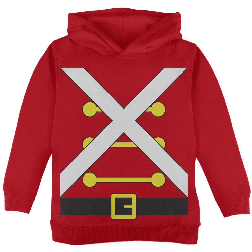 Christmas Toy Soldier Costume Red Toddler Hoodie Toddler Hoodies Old Glory 2T Red 