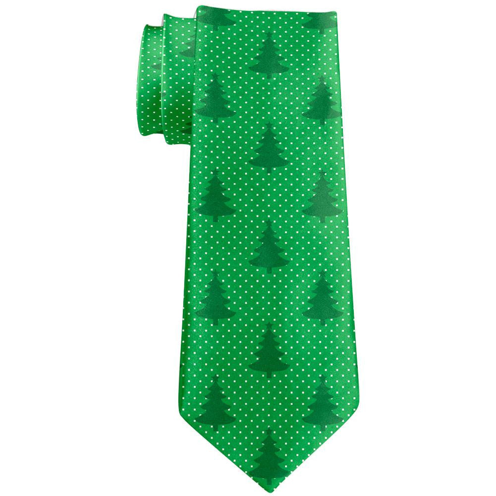 Christmas Tree All Over Neck Tie Men's Neck Ties Old Glory   