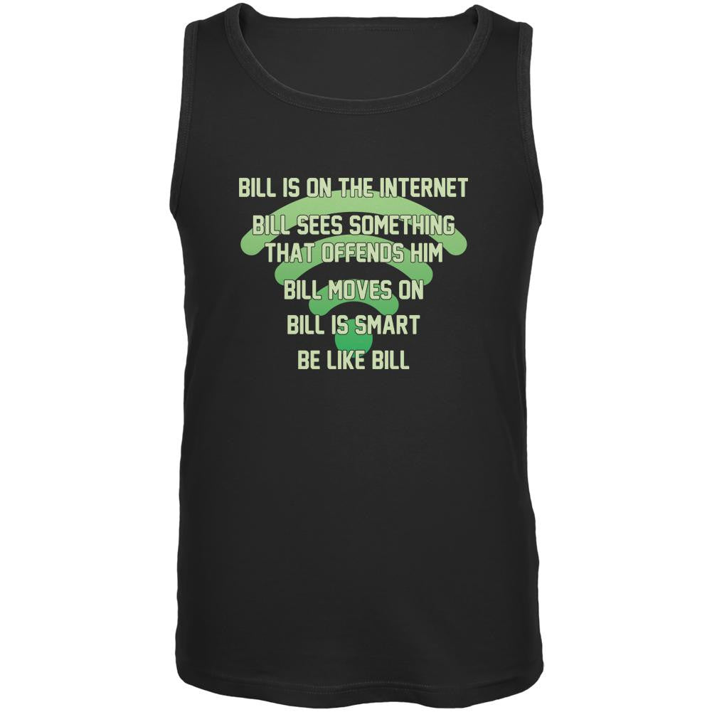 Bill Offended Internet Smart Black Adult Tank Top Men's Tank Tops Old Glory 2XL Black 