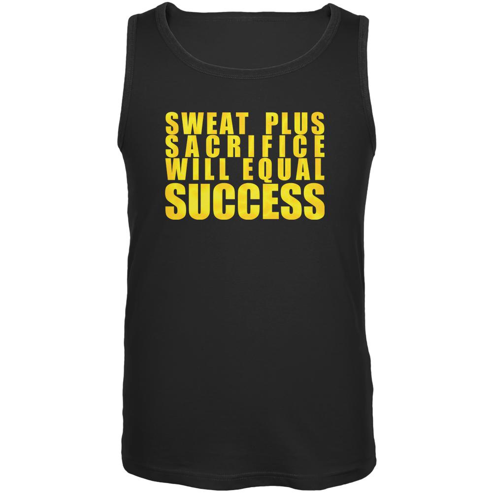 Training Sweat Sacrifice Success Black Adult Tank Top Men's Tank Tops Old Glory 2XL Black 