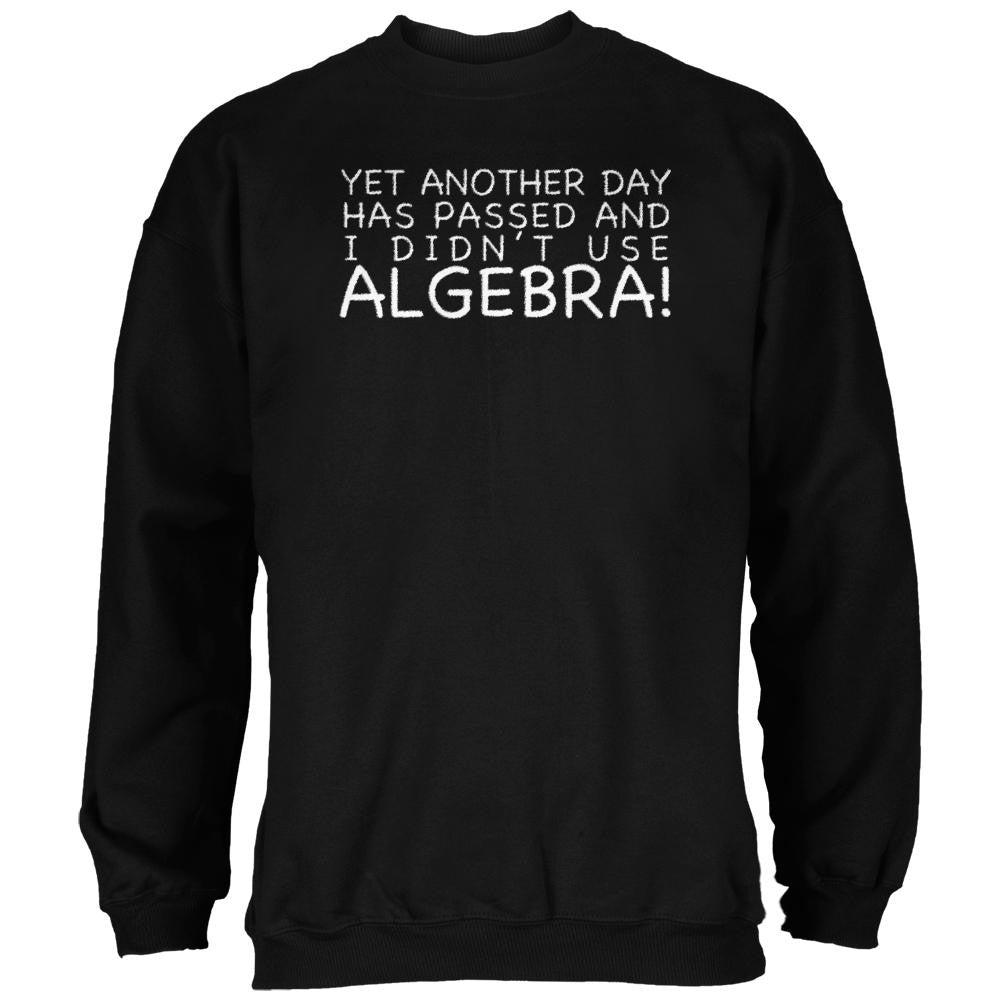 Didn't Use Algebra Today Black Adult Sweatshirt Men's Sweatshirts Old Glory 2XL Black 