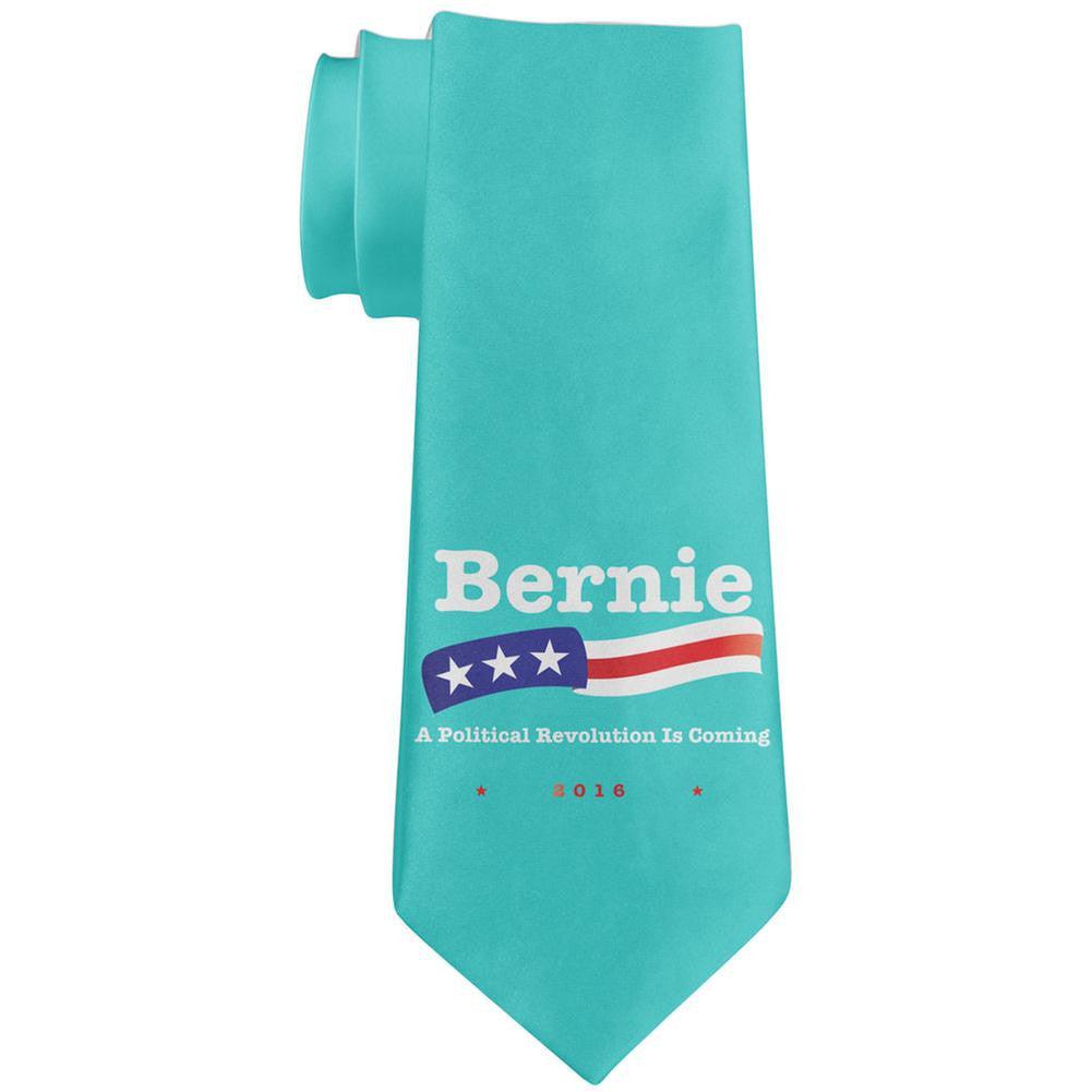 Election 2016 Bernie Revolution All Over Neck Tie Men's Neck Ties Old Glory   