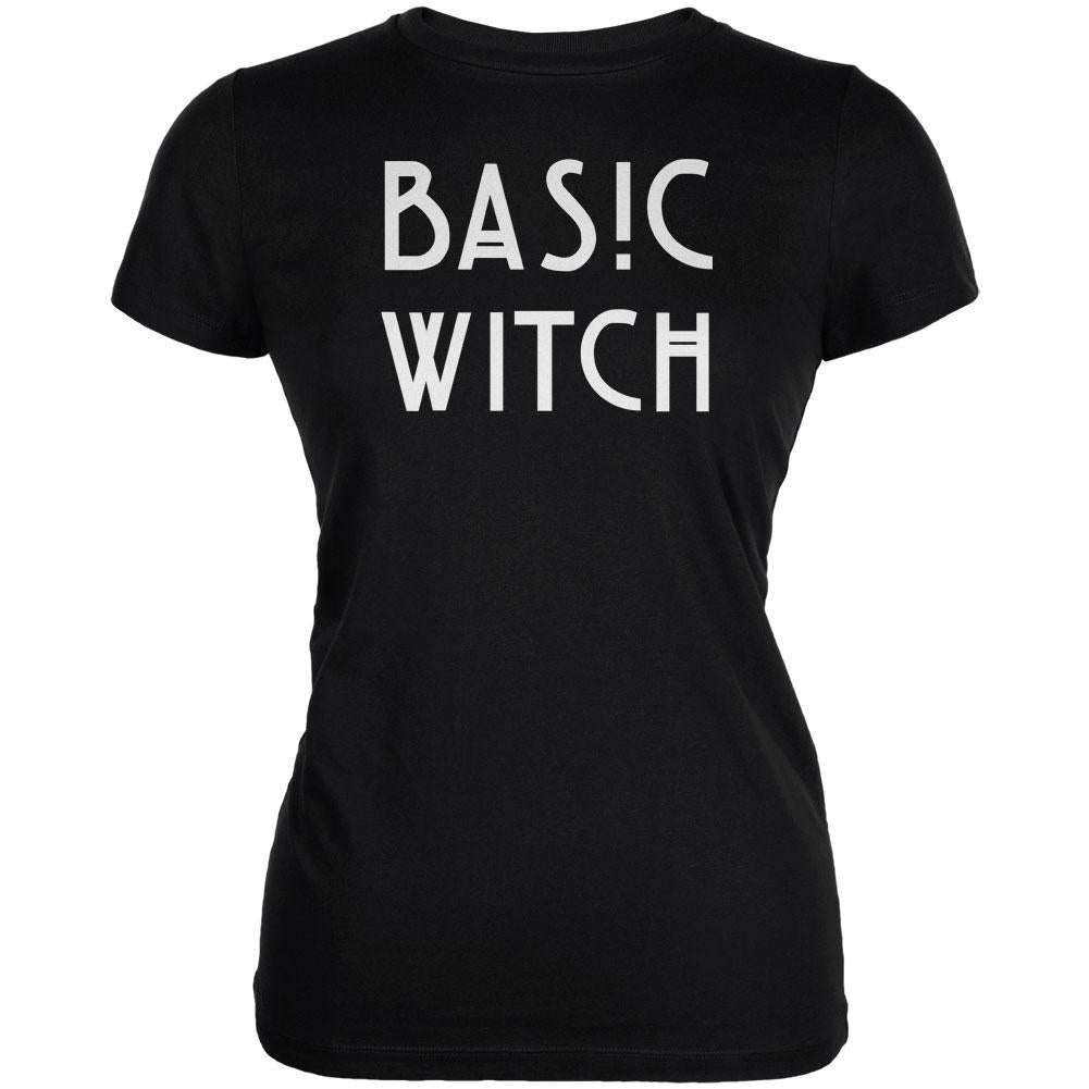 Basic Witch Black Juniors Soft T-Shirt Juniors T-Shirts Old Glory 2XL Black 