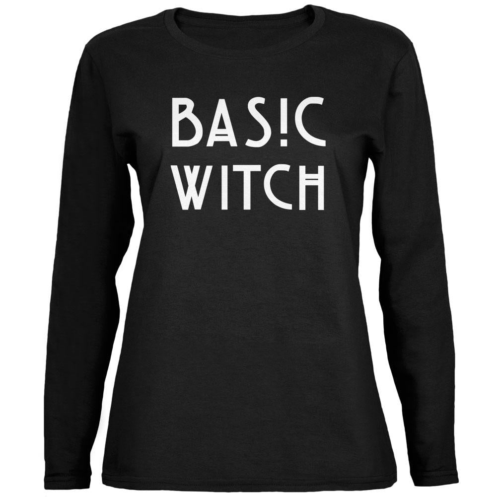 Basic Witch Black Womens Long Sleeve T-Shirt Women's Long Sleeves Old Glory 2XL Black 