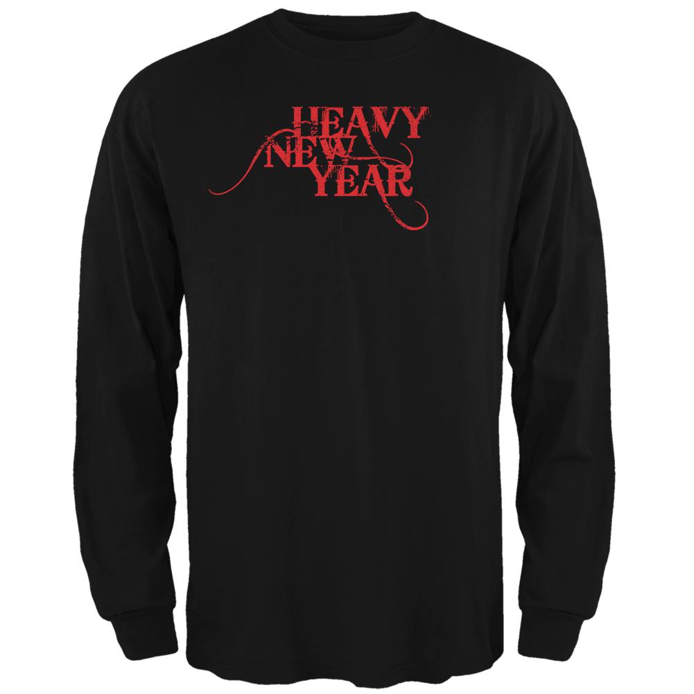 Heavy Metal New Year Black Adult Long Sleeve T-Shirt Men's Long Sleeves Old Glory 2XL Black 