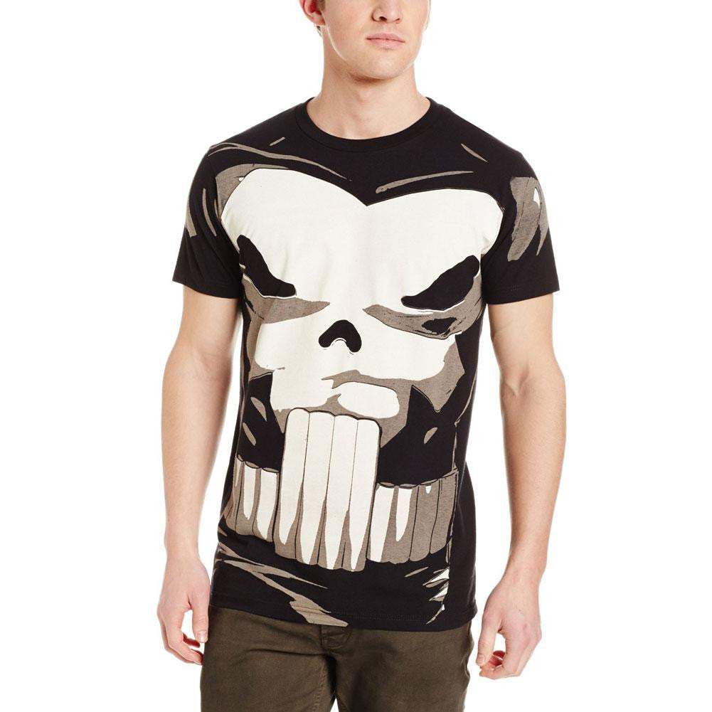 Punisher - Skull Costume Adult T-Shirt Men's T-Shirts Old Glory   