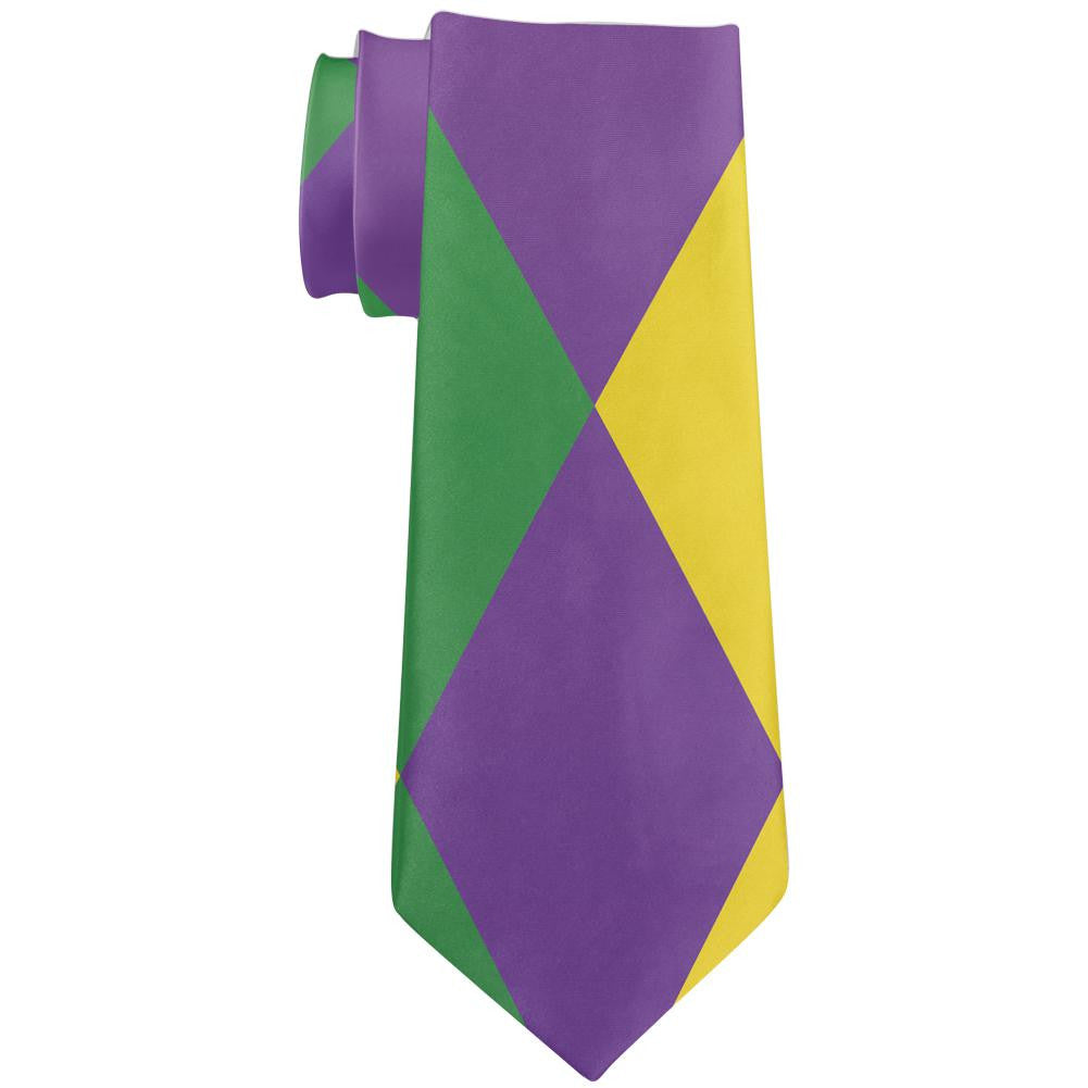 Mardi Gras Jester Costume All Over Neck Tie Men's Neck Ties Old Glory   