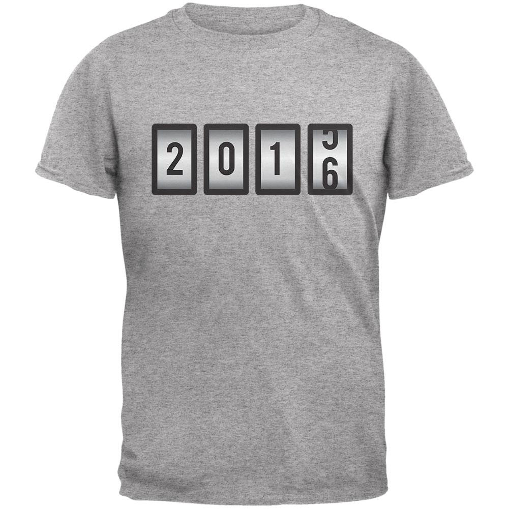 New Years 2016 Slots Heather Grey Adult T-Shirt Men's T-Shirts Old Glory 2XL Grey 