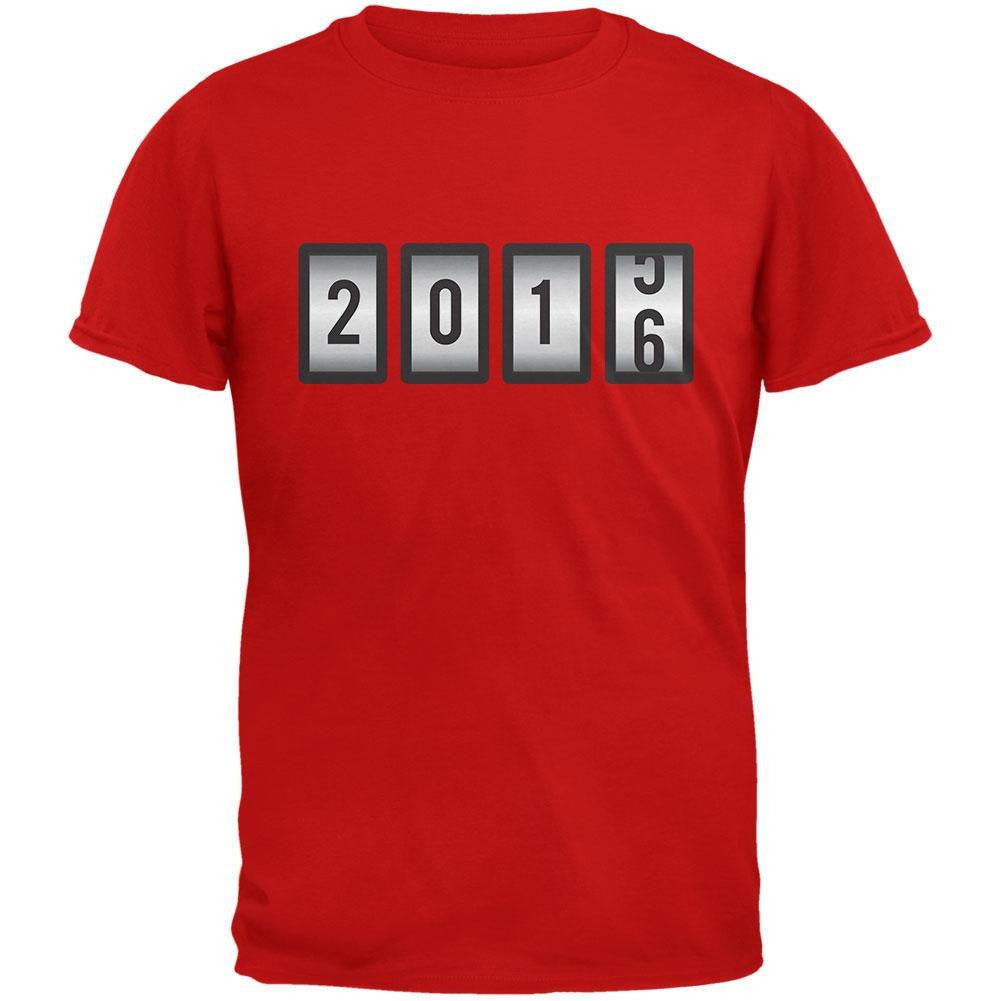 New Years 2016 Slots Red Adult T-Shirt Men's T-Shirts Old Glory 2XL Red 