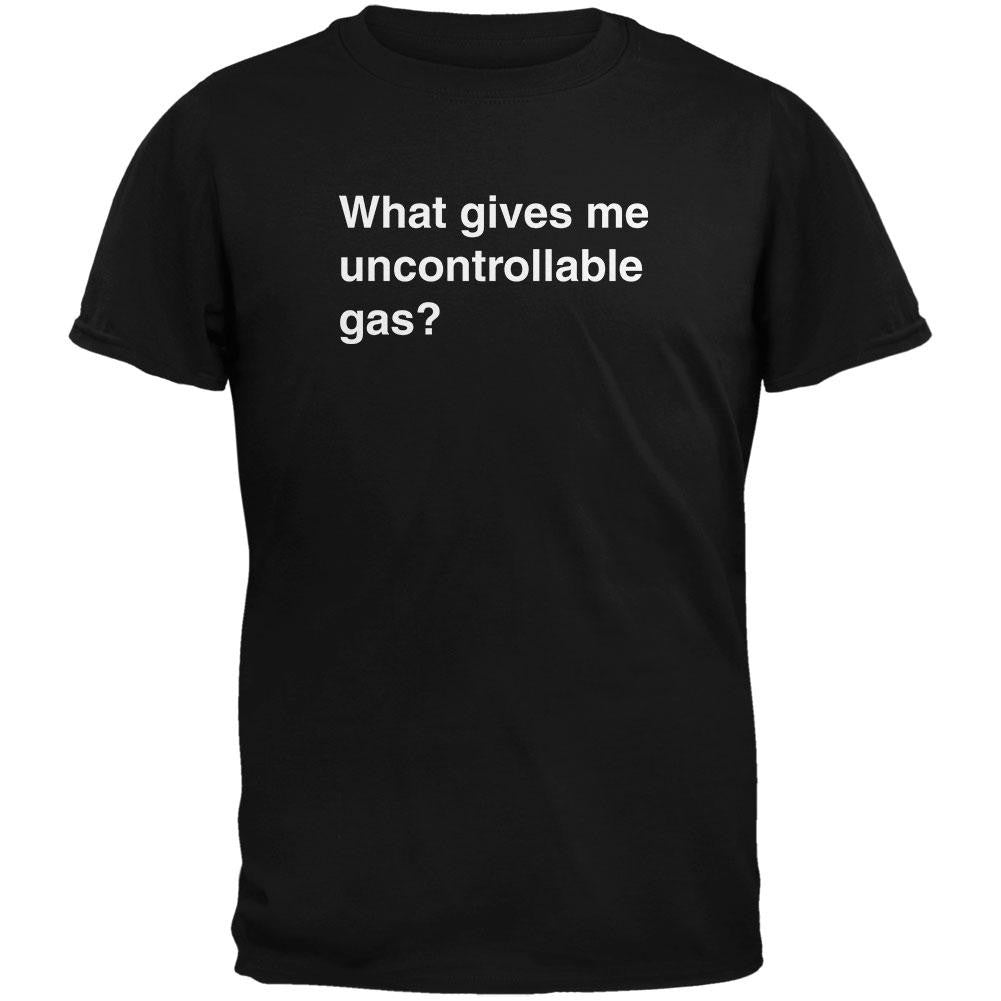 Shirts Against Humanity Uncontrollable Gas Black Adult T-Shirt Men's T-Shirts Old Glory 2XL Black 