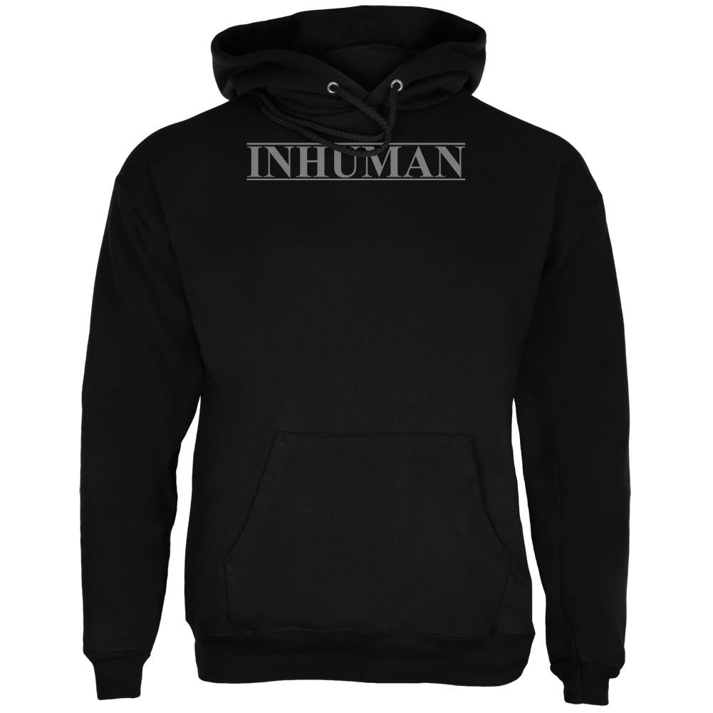 Inhuman Black Adult Hoodie Men's Hoodies Old Glory SM Black 