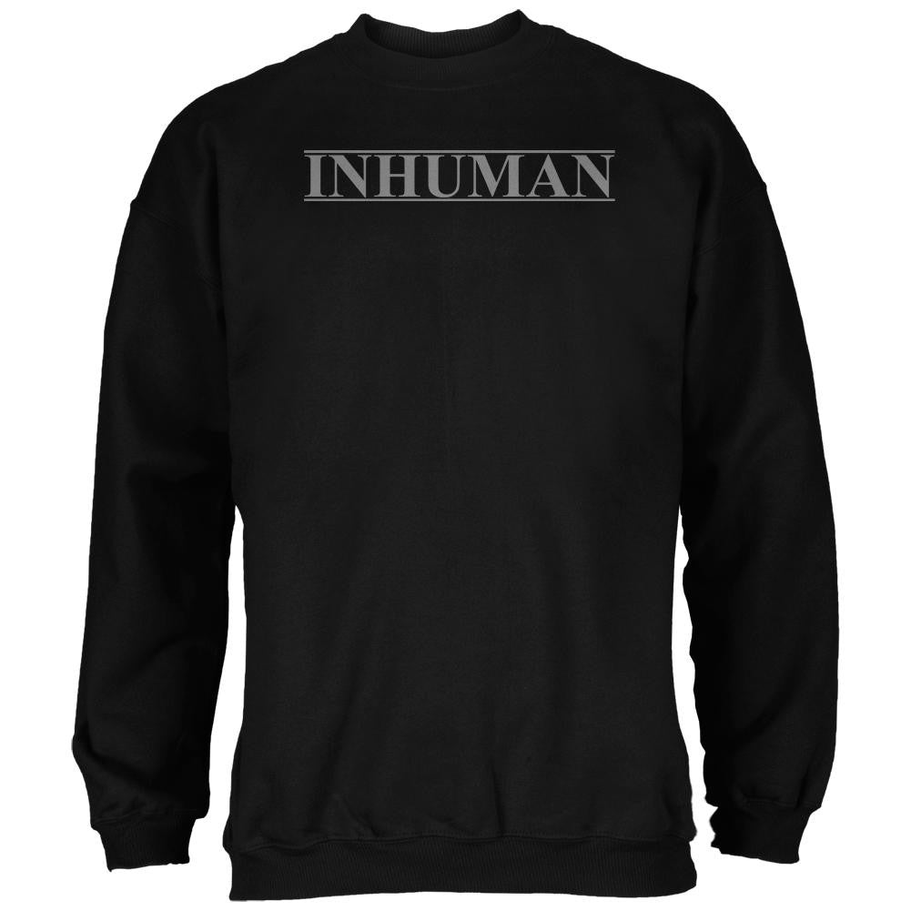 Inhuman Black Adult Sweatshirt Men's Sweatshirts Old Glory SM Black 