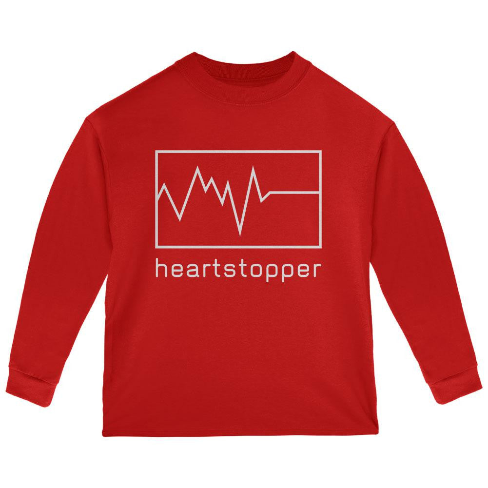 Valentine's Day Heartstopper Red Toddler Long Sleeve T-Shirt Toddler Long Sleeves Old Glory   