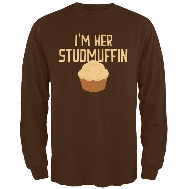 I'm Her Studmuffin White Adult Long Sleeve T-Shirt Men's Long Sleeves Old Glory   