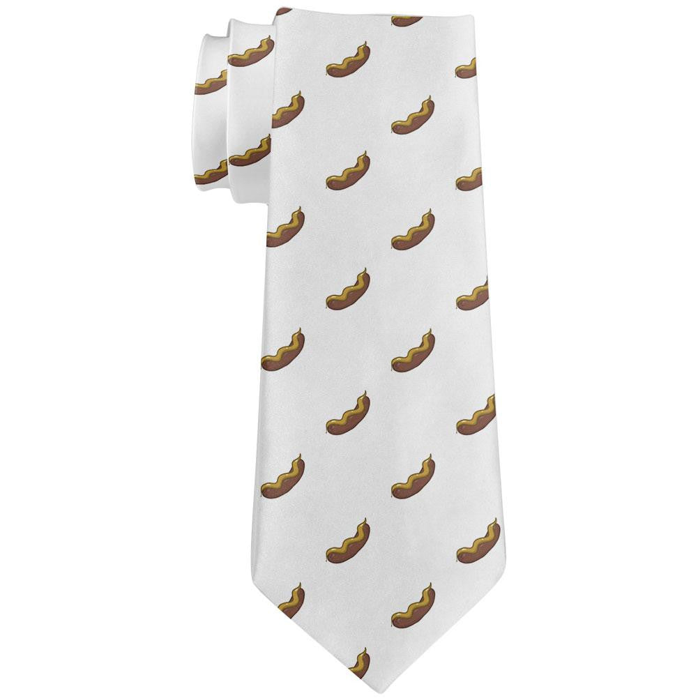 Weiner and Mustard All Over Neck Tie Men's Neck Ties Old Glory   