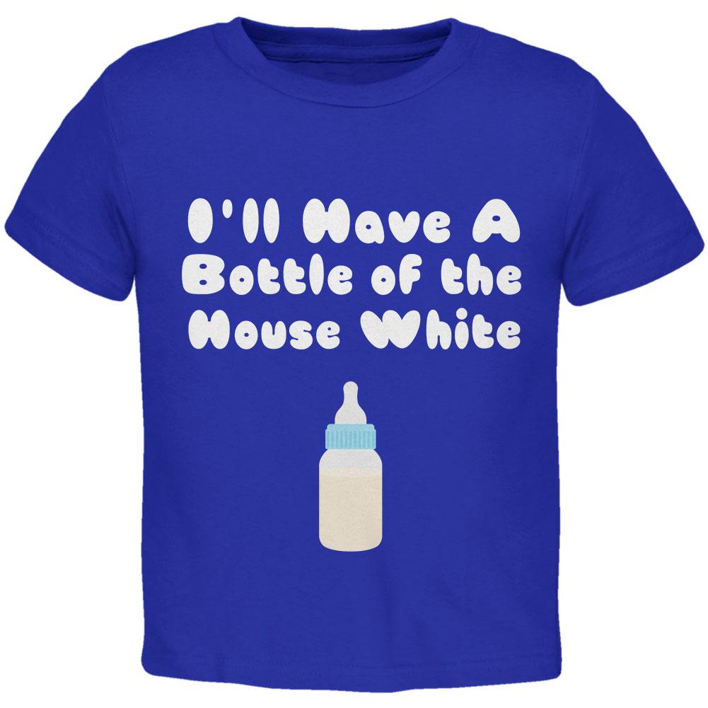 I'll Have a Bottle of the House White Royal Toddler T-Shirt Toddler T-Shirts Old Glory 2T Blue 