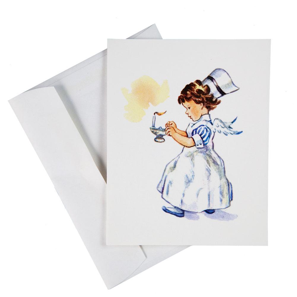 Child Angel Nurse Cards & Envelopes Set of 8 Greeting Cards Old Glory   