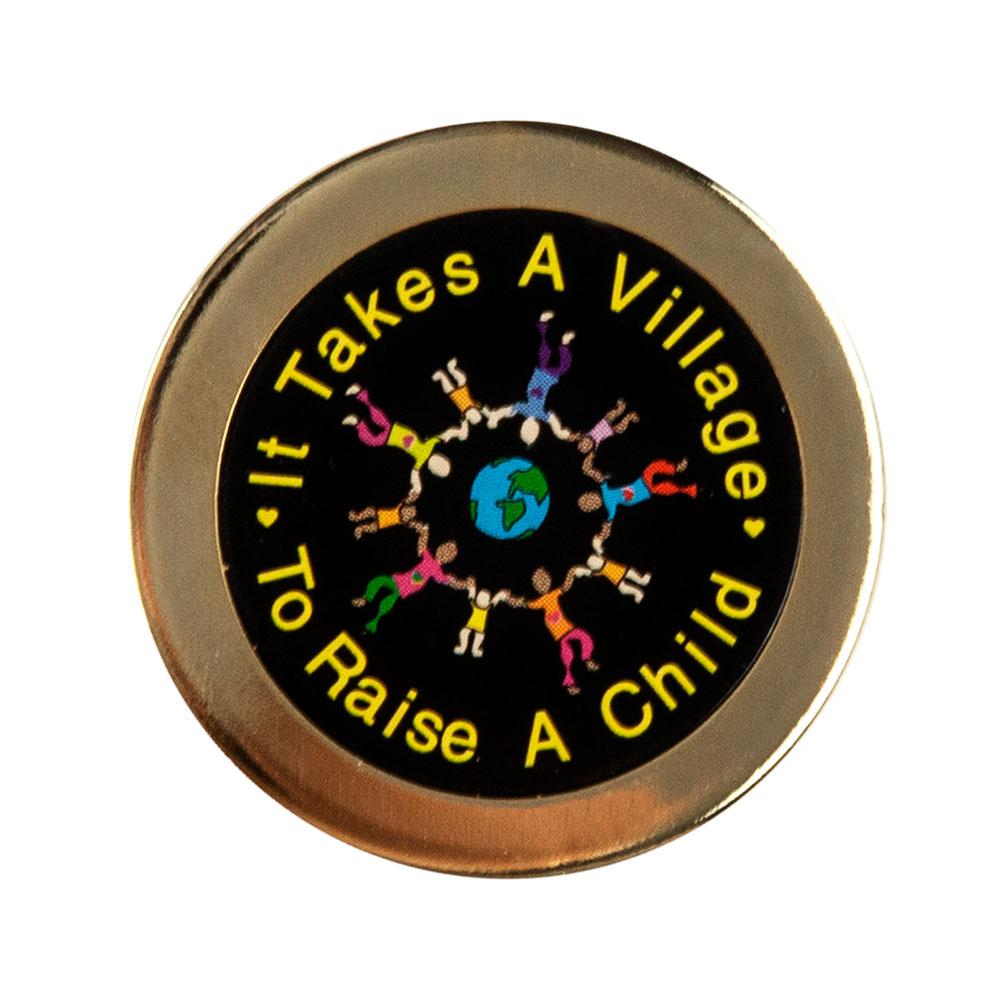 Takes A Village To Raise A Child Lapel Pin Collectible Pins Old Glory   