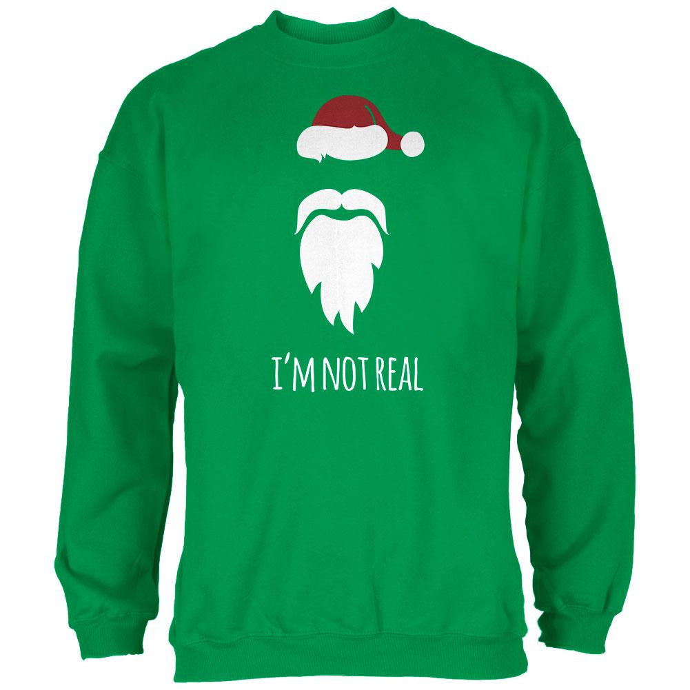 Santa I'm Not Real Irish Green Adult Sweatshirt Men's Sweatshirts Old Glory 2XL Green 