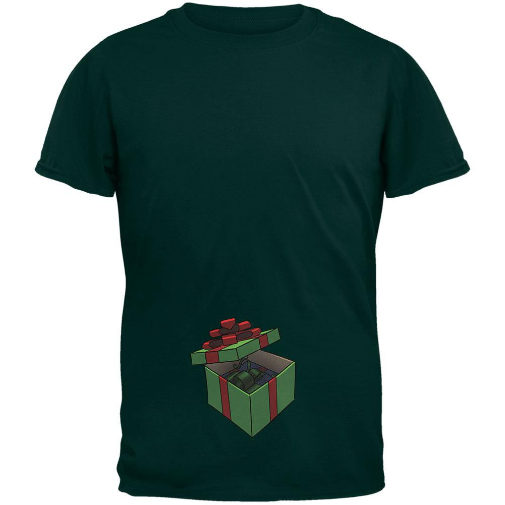 Box In A Box Christmas Gift Forest Adult T-Shirt Men's T-Shirts Old Glory 2XL Green 