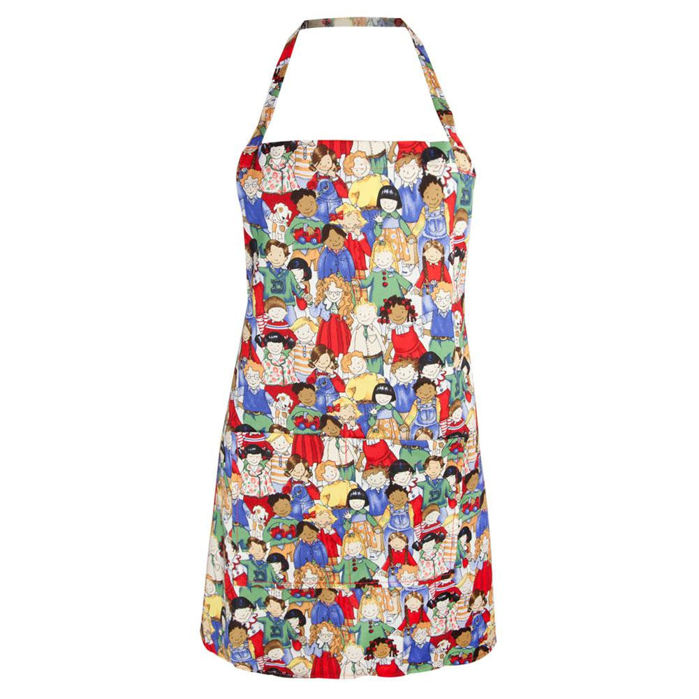 Smiling Children All-Over Apron Aprons Old Glory OS Multi 