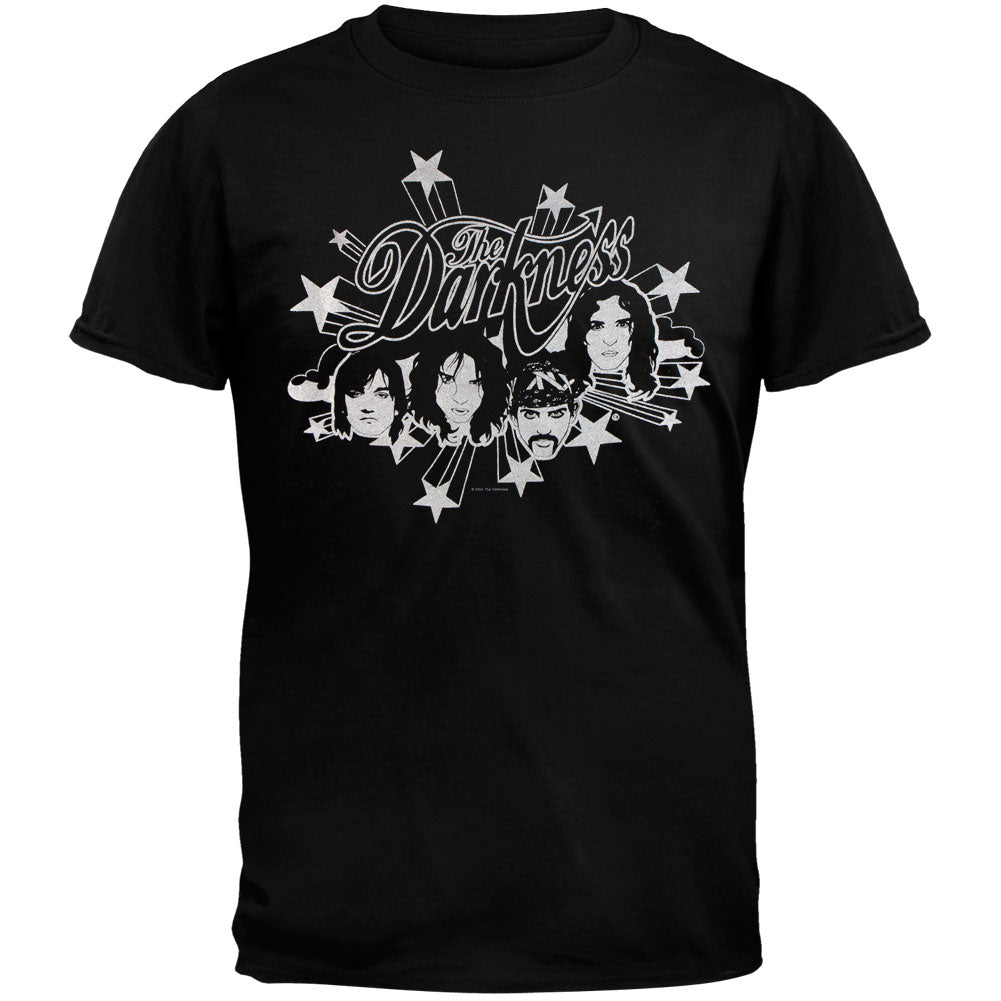 The Darkness - Shooting Star Face Adult T-Shirt Men's T-Shirts Darkness MD Black 