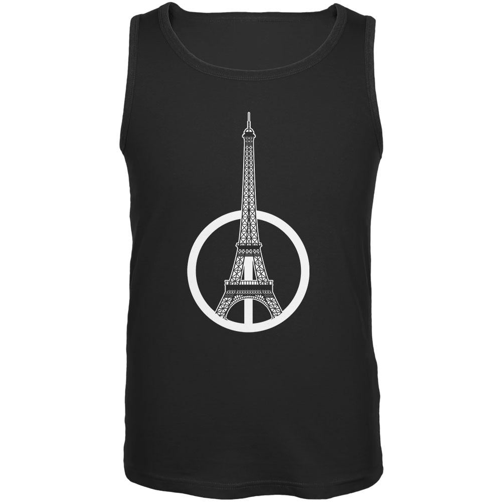 Peace for Paris Black Adult Tank Top Men's Tank Tops Old Glory 2XL Black 