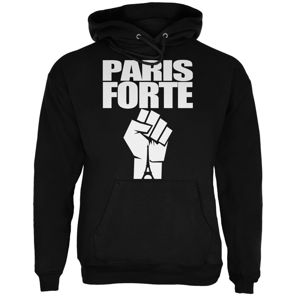 Paris Strong Forte Black Adult Hoodie Men's Hoodies Old Glory 2XL Black 