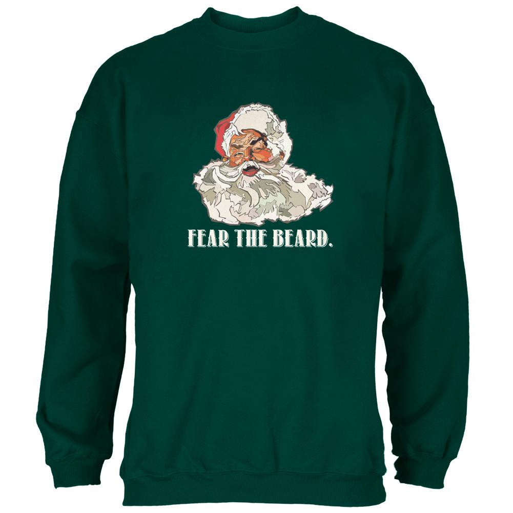 Christmas Santa Beard Forest Adult Sweatshirt Men's T-Shirts Old Glory 2XL Green 