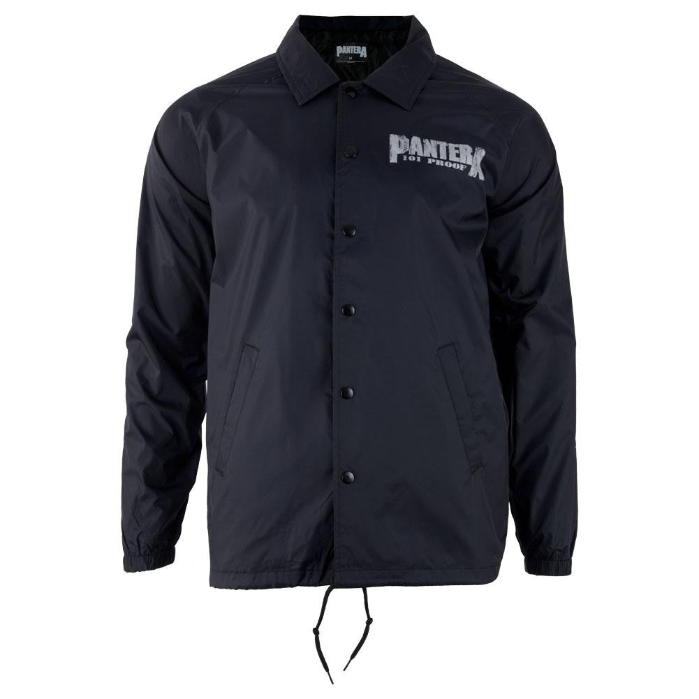 Pantera - 101 Proof Cut N Sew Adult Coaches Jacket Men's Jackets Pantera SM Black 