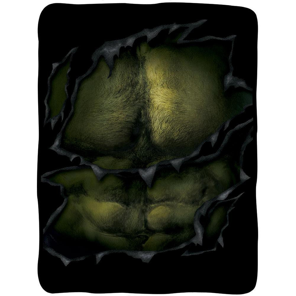 Incredible Hulk - Chest Fleece Throw Blanket Blankets & Throws Old Glory   