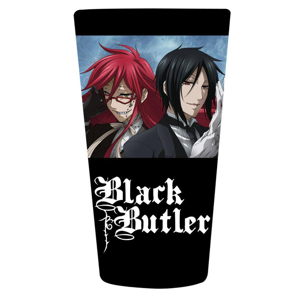 Black Butler - Ties Pint Glass Pint Glasses Old Glory OS Black 