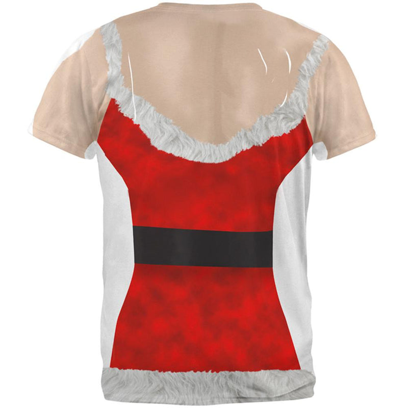 Sexy Mrs. Claus All Over Adult T-Shirt Men's T-Shirts Old Glory   