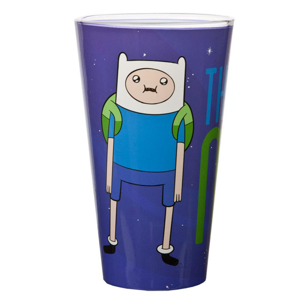 Adventure Time - Finn That's So Math Pint Glass Pint Glasses Old Glory OS Purple 