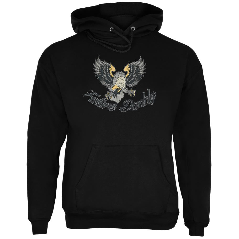 Future Daddy Eagle Vintage Tattoo Black Adult Hoodie Men's Hoodies Old Glory 2XL Black 