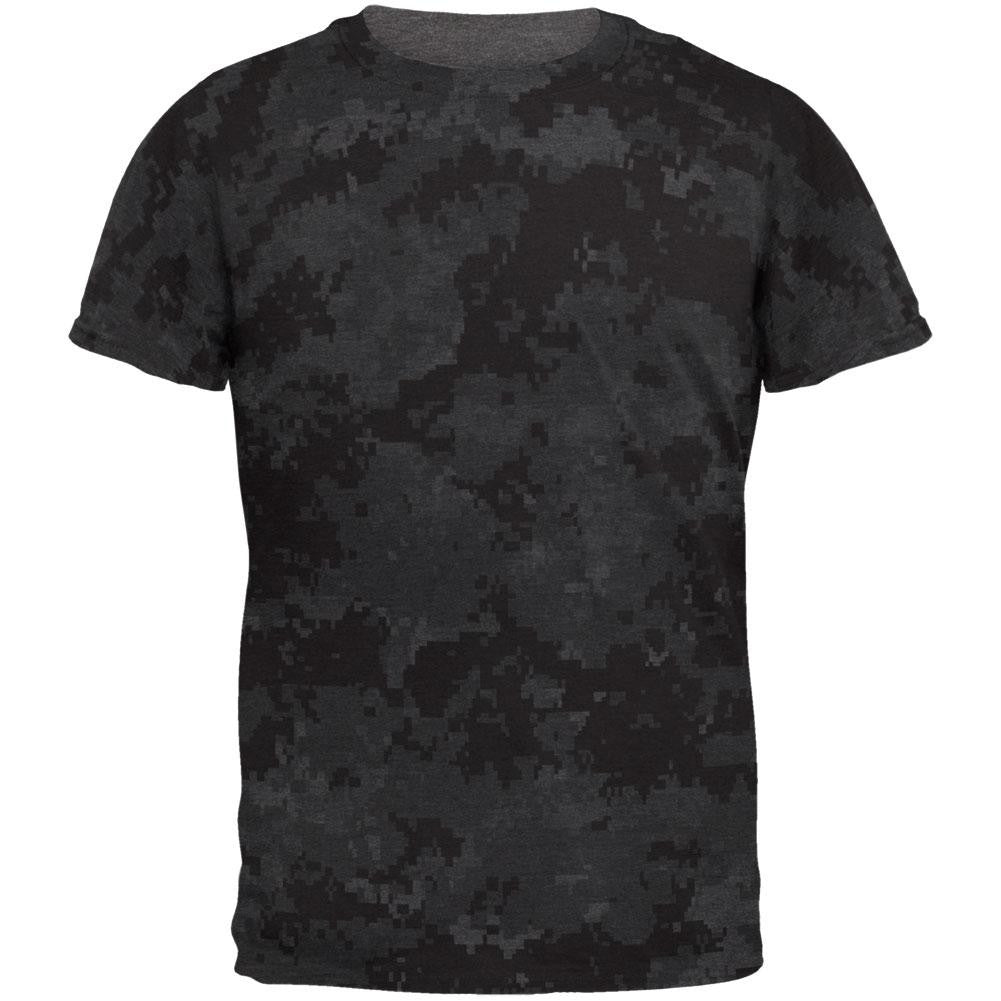 Urban Digital Camo All Over Dark Heather Soft Adult T-Shirt Men's T-Shirts Old Glory 2XL Grey 