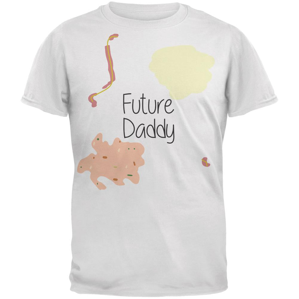 Future Daddy Stained White Adult T-Shirt Men's T-Shirts Old Glory SM White 