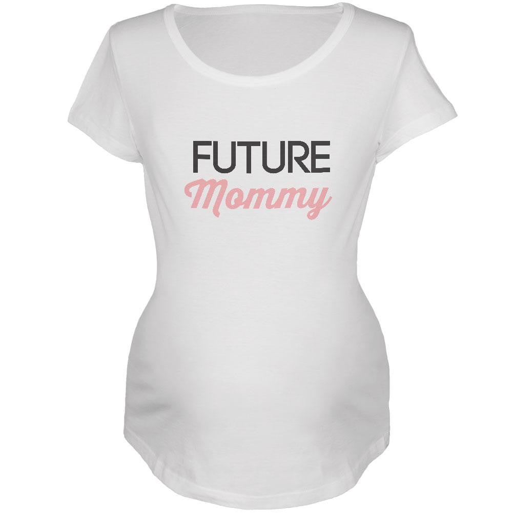 Future Mommy White Maternity Soft T-Shirt Maternity T-Shirts Old Glory 2XL White 