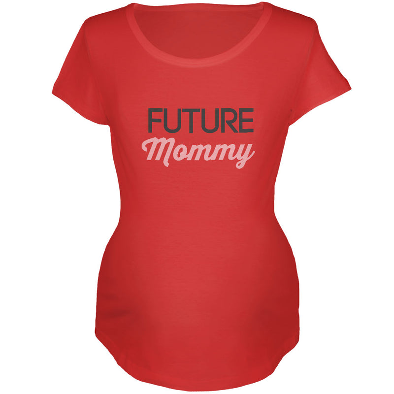 Future Mommy Red Maternity Soft T-Shirt Maternity T-Shirts Old Glory 2XL Red 