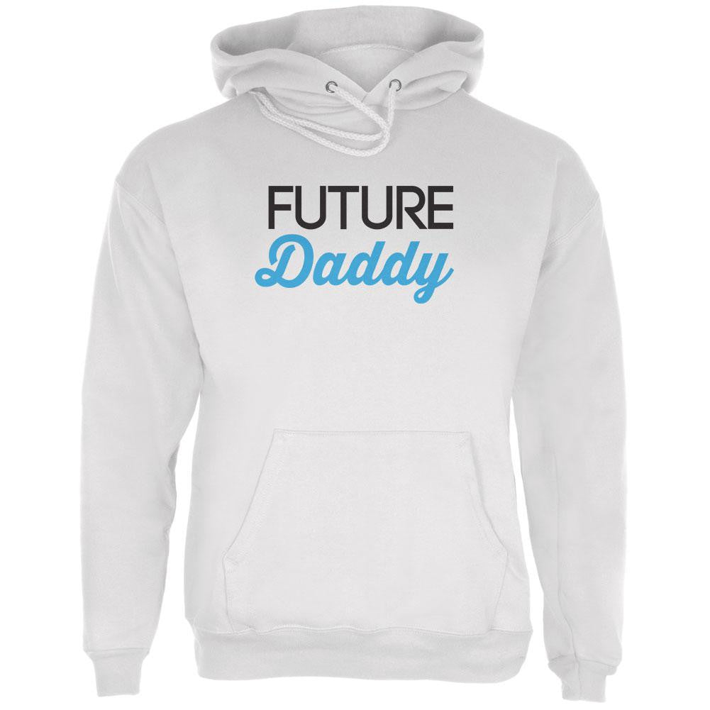 Future Daddy White Adult Hoodie Men's Hoodies Old Glory LG White 