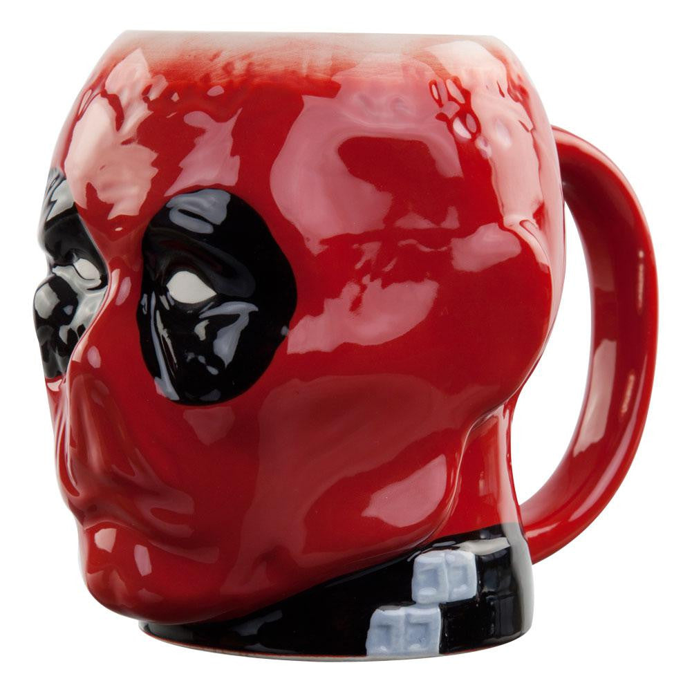 Deadpool - Crazy Head Molded Coffee Mug Coffee Mugs Old Glory   