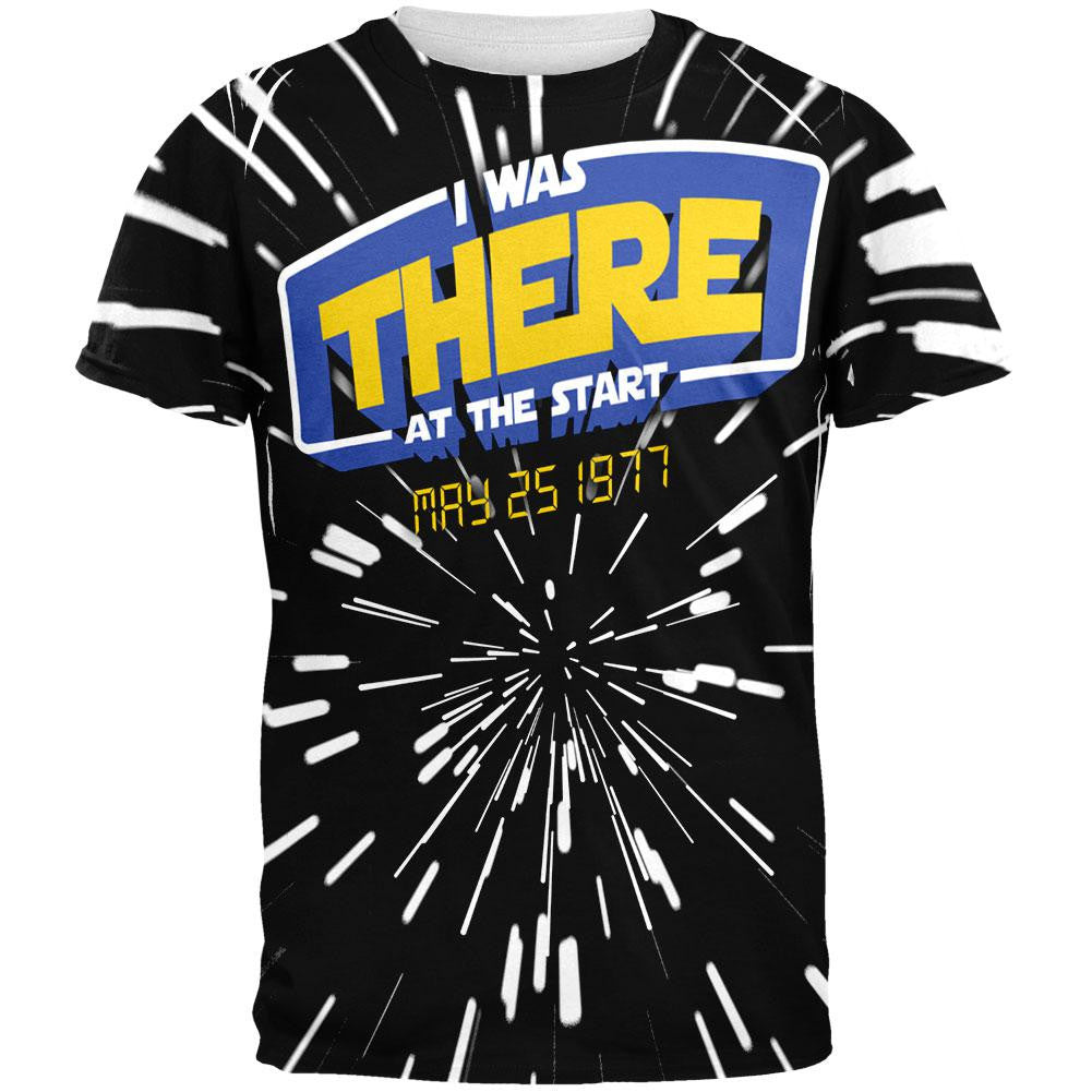 There At The Start Hyper Space All Over Adult T-Shirt Men's T-Shirts Old Glory 2XL Multi 