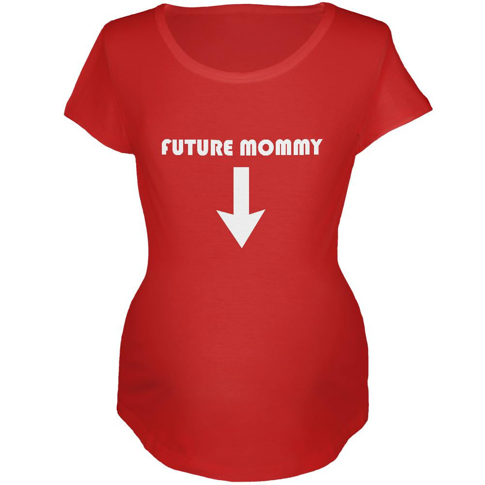 Future Mommy Red Maternity Soft T-Shirt Maternity T-Shirts Old Glory   