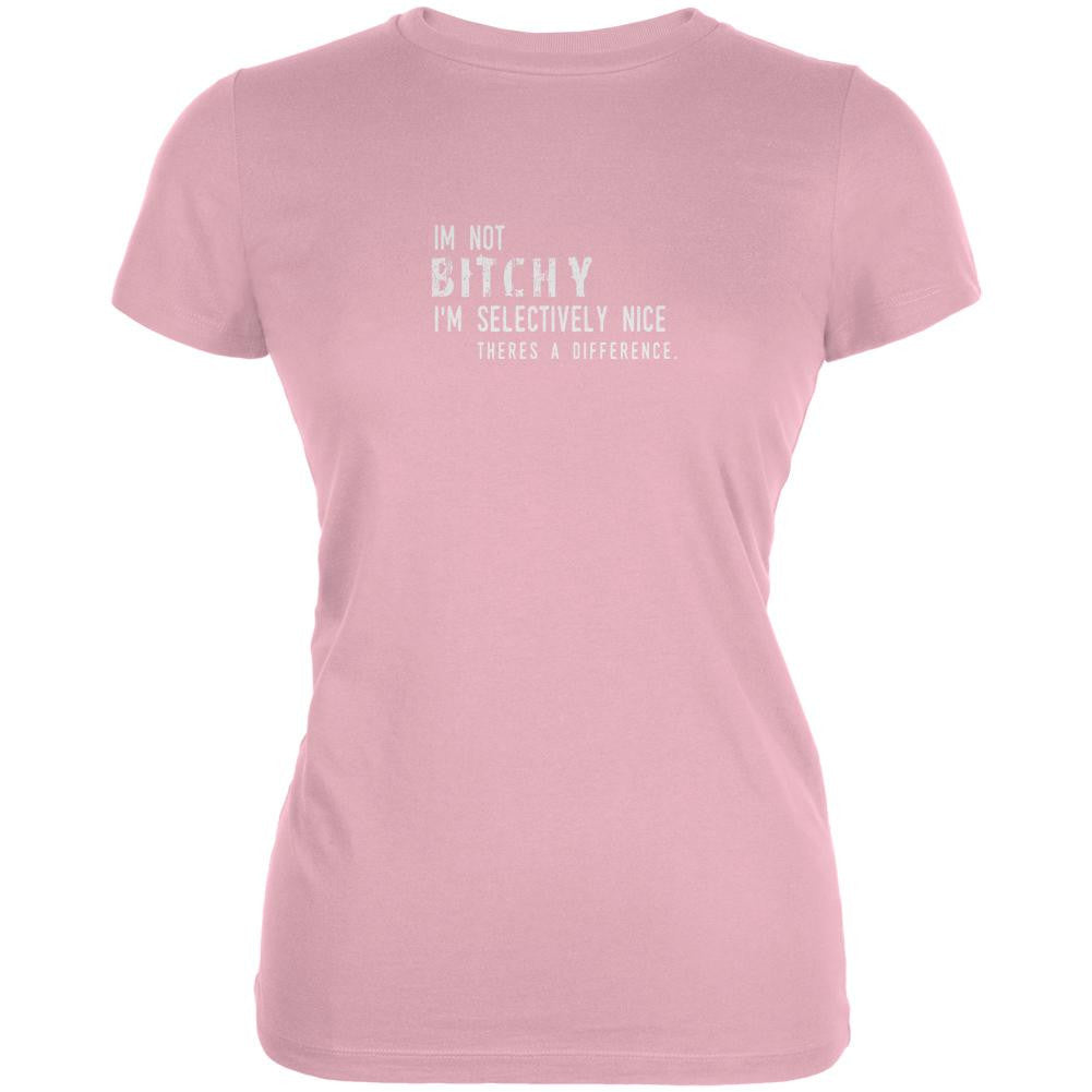 I'm Not Bitchy Pink Juniors Soft T-Shirt Juniors T-Shirts Old Glory 2XL Pink 