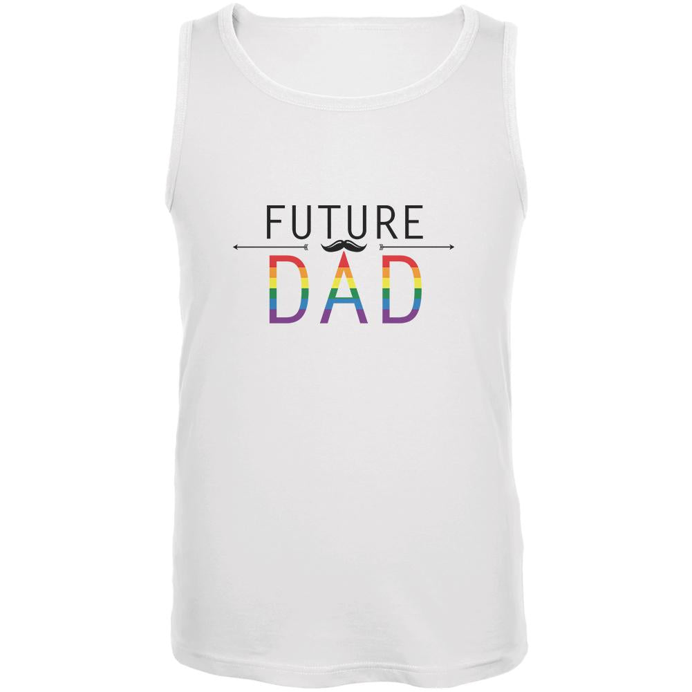 LGBT FUTURE DAD White Adult Tank Top Men's Tank Tops Old Glory 2XL White 