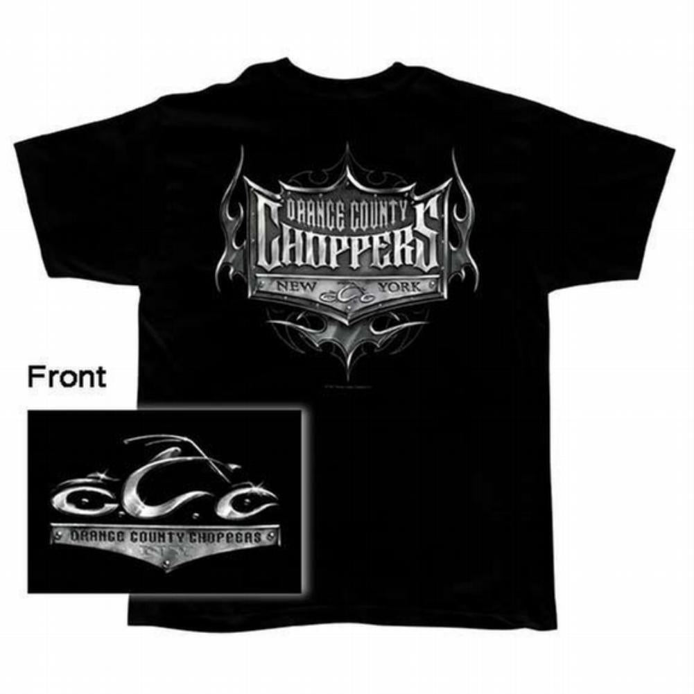 OCC - Metal Shield Adult T-Shirt Men's T-Shirts Orange County Choppers   