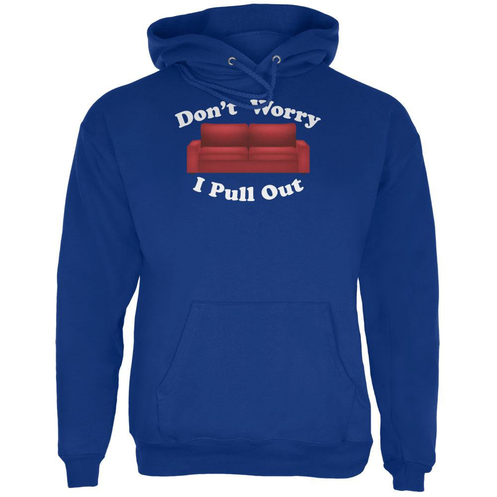 Don't Worry I Pull Out Deep Royal Adult Hoodie Men's Hoodies Old Glory 2XL Blue 